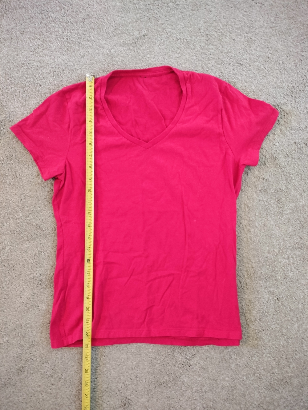 Red V-neck T-shirt No Tags
